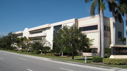 Entrance to Sentry Self Storage in Coral Springs, FL.