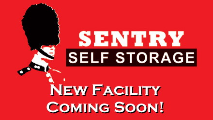 Entrance to Sentry Self Storage in Lake Worth, FL.