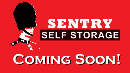 Entrance to Sentry Self Storage in Coconut Creek, FL.