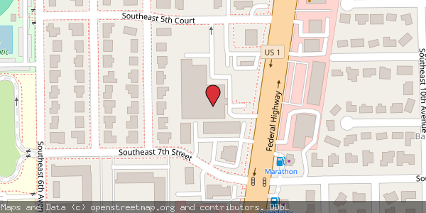 Map of Sentry Self Storage located at 545 S. Federal Highway in Deerfield Beach, Florida 33441