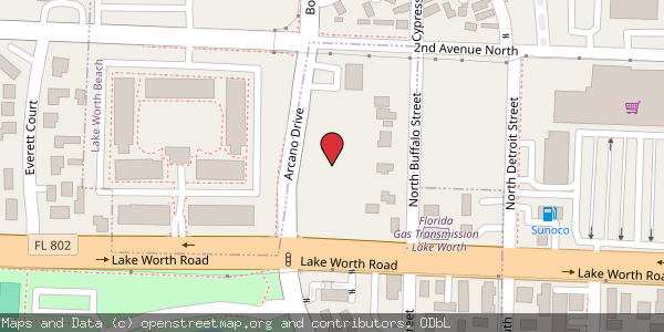 Map of Sentry Self Storage located at 2202 Lake Worth Rd. in Lake Worth, Florida 33461